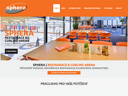 Web Restaurace Sphera.cz